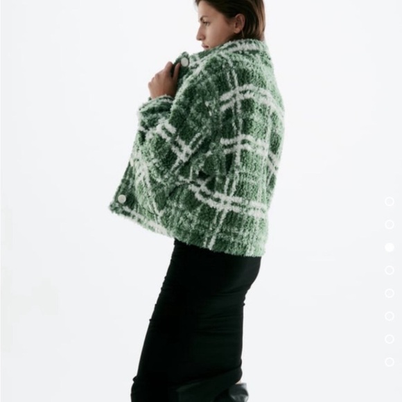 Zara green plaid jacket - Picture 3 of 8